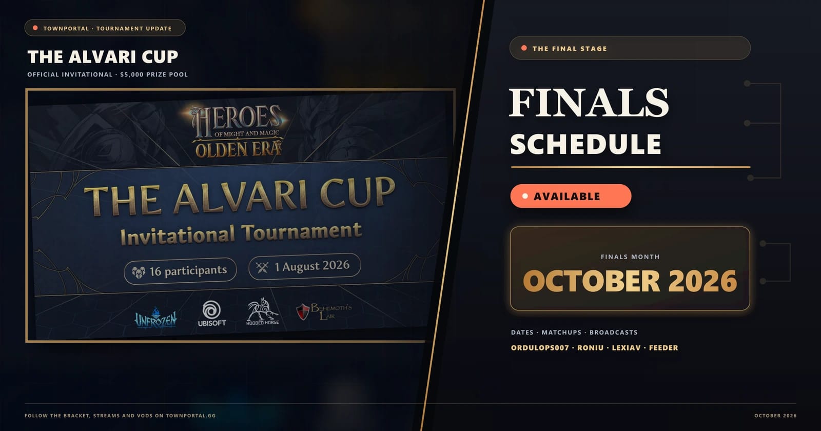 Alvari Cup Finals Scheduled - Ordulops007 vs Roniu, Lexiav vs Feeder